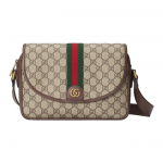 Gucci Ophidia Double G Logo Triip Webbing L&otilde;uend Ja Nahast Messengeri Kott Meeste &Otilde;lakott Pruun 724704-96IWT-8745 Basic Set (Bag+Dust Bag)