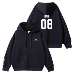 Straykids pusad Jakk Kpopi T&auml;ht SKZ KARMA riided lavakost&uuml;&uuml;m Han-XXXL must