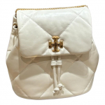 Tory Burch Kira tepitud teemantmustriga metallist detailidega nahast minir&auml;nnakott naiste seljakott soe valge 170485-100 Basic Set (Bag+Dust Bag)