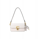 Coach Studio 20 C Nupakinnitusega Klappkinnitusega &Uuml;hev&auml;rviline Nahast K&auml;ekott Naiste k&auml;ekott Valge CE331-B4HA Basic Set (Bag+Dust Bag)