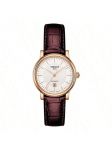 Tissot Carson Zenme seeria, automaatne mehaaniline liikumine, kuup&auml;ev, veekindel, roosakuldne naistekell. Rui Watch, 30mm T122.207.36.031.00 h&otilde;be