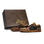 Jordan Air Jordan 1 Vintage Basketball Shoes Men's Low top Black/Brown/Umbra/Green HQ3603-201(Team80-S-BOX) 44.5 black