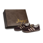 Adidas VL COURT 2.0 811 Manufacturing, Milk Coffee Tiger Print Abrasion Resistant Low top German Army Trainers Unisex JR8318(Team80-S-BOX) 35⅔