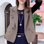 Elegantne ja &scaron;ikk naiste vest, kost&uuml;&uuml;m, vest jakk kevadiste riiete jaoks L