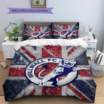 Millwall Football Club logoMuster Voodipesu, Tekikomplekt Tekikott Padjap&uuml;&uuml;r Kodu S&uuml;nnip&auml;evakingitus (1 * tekikott + 2 * padjap&uuml;&uuml;ri, ilma s&uuml;damikuta) 135x200cm