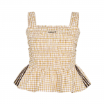 Adidas Originals ruuduline puuvillane volangidega vest naistele topid KX7036 S