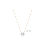 Swarovski Sunshine kaelakee ja k&otilde;rvar&otilde;ngaste komplekt Naistele Ehted Roosakuld 5480468 Box (Random Color)