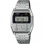 Casio Vintage Digitaalne H&otilde;bedane Terasest Kell A1100D-1EF, K&auml;ev&otilde;ru, H&otilde;bedane, A1100D-1EF.