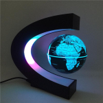 Leviteeriv lamp Maakera Maailmakaardiga Palllambid Maakera Helendav Magnetiline Leviteerimine LED &Ouml;&ouml;lamp Ujuv Maailm Maapealne Uudne Dekoratsioon AU Plug black