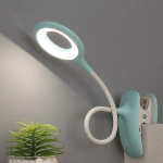 H&auml;mardatav LED-klipsiga lugemislamp - Silmakaitsega laualamp &otilde;ppimiseks ja t&ouml;&ouml;ks sinine
