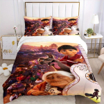 3 tk Coco Vibrant Filmitegelaste Voodipesukomplekt Sisaldab Tekikotti ja Padjap&uuml;&uuml;re, Sobib K&otilde;ikideks Hooaegadeks Q006 135x200cm
