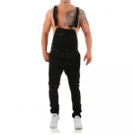 Meeste rinnahoidjad Slim Fit Siiami rihmaga teksad L must