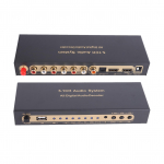 HDMI Audio Analoog Ruumiheli Heli Heli HD Multimeedia Digitaalne Heli Eraldaja Konverter Kodu ja Eraldaja, Dekooder, 5.1CH Dekooder, must