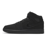 Jordan Air Jordan 1 Mid libisemiskindla pehmendusega keskmise k&otilde;rgusega laste korvpallijalatsid Must S&otilde;dalane Teismelised 554725-056 38 black