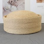 100% raffia pillbox m&uuml;ts suvine &otilde;lgberett p&auml;ikesem&uuml;ts prantsuse retro umbrohut&otilde;rje rannafashion m&uuml;tsik designer kunstnikum&uuml;ts 55-57.5cm