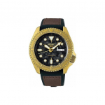 Seiko 5 Seeria Retro Sukelduja Veekindel Mehaaniline Liikumine Meeste kellad Must SRPE80K1 Black Dial Brown Strap
