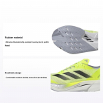 adidas Adizero Boston 12 Lucid Lemon Core Black Silver Metallic Meeste Tossud JQ2553 43⅓