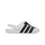 adidas Adilette Clog 2.0 Valge Must Paelad Unisex Tossud Pilvevalge S&uuml;simust Kuldne Metallik JR4027 39
