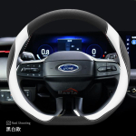 Nahast auto roolikatet Ford Territory Maverick Everest Sport Mustang Focus Kuga Explorer ST Line Ranger 2025 2026 jaoks gray