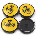 4 tk/partii 60 mm Ilma logota s&uuml;mboliga Auto veljekatted Rummu katted Embleem Sobib Fiat 500 Abarthile