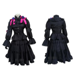 Date A Live Kurumi/Tohka/Yoshino Cosplay Kost&uuml;&uuml;m Anime Rollim&auml;ngu R&otilde;ivastus Halloweeni Karnivaliks S black
