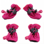 Uued 4tk Veekindlad Lemmiklooma Koera Kingad Libisemisvastased Vihma Lumekaitsed Paksud Soojad V&auml;ikestele Kassidele Koertele Kutsikatele Sokid Saapad (Rose red,2)