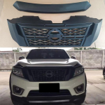 Modifitseeritud iluv&otilde;re Nissan NAVARA NP300 D23 2015-2020 jaoks Esiosa v&otilde;idus&otilde;idu radiaatoriv&otilde;red Mattmust ABS-st kaitseraua mask must