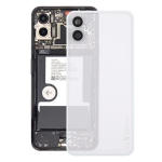 Nothing Phone 1 Originaalne l&auml;bipaistev aku tagakaas koos kaameraklaasi raamiga valge