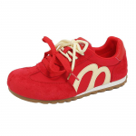 2025 Jaapani stiilis Tabi Ninja kingad Naistele Retro Suede Lamedad Jalan&otilde;ud Split Hoof Toe Paadikingad Femme Mary Jeans Moccasins Ballerina King 35 punane