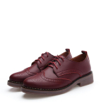 Naiste Brogue Kingad Naiste Platvorm Oxford Kingad Madalad Briti Stiil Vintage L&otilde;ikemustritega Madalad Vabaaja Naiste Kingad Oxford Kingad Retro 35