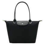 Longchamp &otilde;lakott Le Pliage Green 28 pika sangaga kokkupandav keskkonnas&otilde;bralik l&otilde;uend veisenahast viimistlusega pelmeen kaasaskantav keskmine 2605919001 must