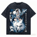 Printsess Mononoke Pesitud T-s&auml;rk 2026 Uus?Mudel Isiksus R&otilde;ivad S&auml;rk Aastaringselt R&otilde;ivad Retro Mood Vintage Paarid Pehme S mitmev&auml;rviline