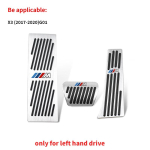 BADE9 Uus jalatugi K&uuml;tusepidur Gaasipedaali Katted BMW 3 5 seeriale E39 E46 E87 E90 E91 F10 F30 F20 F25 F01 X5 X3 M4 Auto Tarvikud white