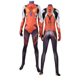 T&auml;iskasvanute Anime Asuka Langley Soryu Mari Rei Ayanami Cosplay Kost&uuml;&uuml;m Asuka Test &Uuml;likond Zentai &Uuml;likond Halloweeni Bodysuit Adult-XXL(175-180) red