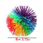 6/8/10cm Jugglingupall V&auml;rviline Kummist Traadist Pallim&auml;nguasi Lastele Antistress Veniv Pall Laste Uudsed M&auml;nguasjad Naljakas Kummist M&auml;nguasi blue