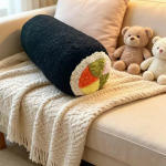 40/50cm Sushi Toidu Palus Padi T&auml;idisega Pikk Padjapadi Istmepadi Viska Padi Diivani Tooli Kaunistus Kingitus black