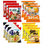 Sapporo Ichiban Populaarne Ramen Maitsete V&otilde;rdluskomplekt Kokku 12 Portsjonit (Sojakaste Miso Sool Tonkotsu Iga&uuml;ks 3 kotti) Sortiment