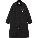 Carhartt WIP Fw25 W Websteri mantel rinnataskuga &uuml;he n&ouml;&ouml;pidega mugav lihtne pikkade varrukatega mantel Naiste mantlid I035676-00E-06 XS black