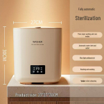 10L Mini Pesumasin-kuivati aluspesule - K&otilde;rge temperatuuriga keedupesu, T&auml;isautomaatne, Ideaalne &uuml;hiselamutesse beige