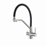 304 roostevabast terasest k&ouml;&ouml;gisegisti: Kahe temperatuuriga (kuum/k&uuml;lm) ja filtriga k&ouml;&ouml;giviljade pesubassein Single Faucet white