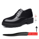 8-10 cm k&otilde;rgust suurendavad kingad meestele Suvi S&uuml;gis Seespool K&otilde;rged Kingad Meeste &Otilde;hulised &Auml;rikingad Meeste Lift Nahast Kingad 44 black
