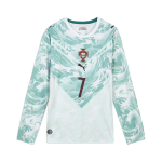 PUMA FPF v&otilde;&otilde;rsiljas&auml;rk REPLIKA pikkade varrukatega M&Auml;NGIJA Jalgpallis&auml;rk F&auml;nniversioon Unisex 788147-77 Puma White - Lake Green roheline