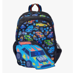 Smiggle Laste Multikakott Suure Mahutavusega Koolikott Klassid 3-4 Veekindel L&otilde;uendist &Otilde;larihm Ergonoomilise Kumerusega Black Auto Workshop Medium Backpack 36x30 cm