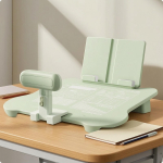 R&uuml;hiparanduse abivahend Ergonoomiline kirjutuslaud raamatuhoidjaga Kallutatud laua &otilde;ppimisabi jaoks Green Upgraded 3-in-1 gray
