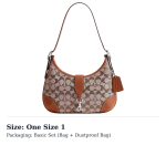 COACH Hamptons Nahast Hobo Kott, K&auml;ekott, &Otilde;lakott Suur Naiste Poleeritud Merevaik CW654-LHBAR One Size 1 brown