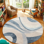 1 tk Moodne abstraktne geomeetriline &uuml;mmargune vaip, kristallveluurkangas, libisemiskindel, sobib elutuppa, magamistuppa, siseruumidesse 150x150cm