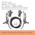 XOD H800/H880 Elektrit&otilde;ukeratta H&uuml;drauliline &Otilde;libraka IScooter IX4, IX5s W9 Elektrit&otilde;ukeratta H&uuml;drauliline Ketasbraka jaoks