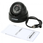 KKmoon HD 1200TVL valvekaamera turva-CCTV siseruumides &ouml;&ouml;n&auml;gemine 1/3  CMOS IR-CUT NTSC s&uuml;steem 2 must