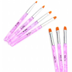 7 tk k&uuml;&uuml;nepintsli pliiats akr&uuml;&uuml;l maalimispintsli komplekt UV geel joonistuspliiats manik&uuml;&uuml;r k&uuml;&uuml;nekunsti lakiga pliiatsi t&ouml;&ouml;riist lilla