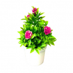 H&K Store 1 tk kunstlik roosilille miniascape fotorekvisiit pulmade kodu bonsai sisekujundus One Size roosa